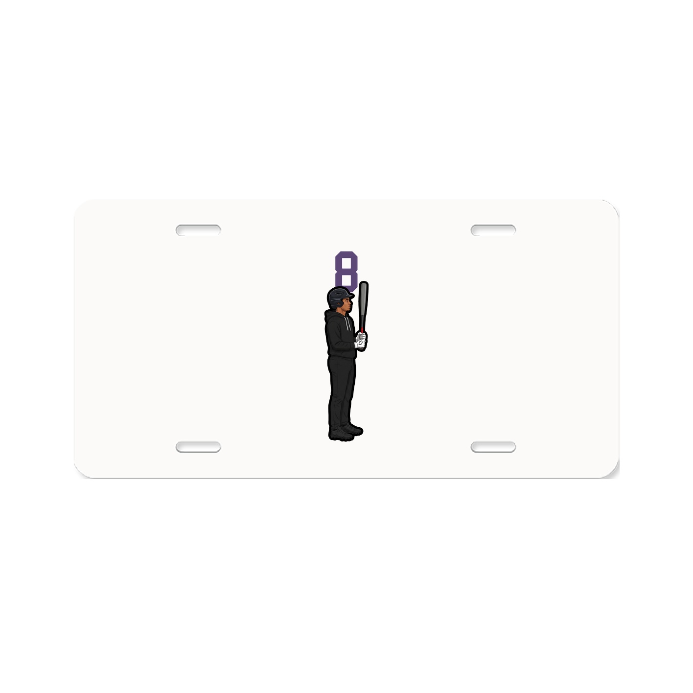 License Plate — Number Top in Classic