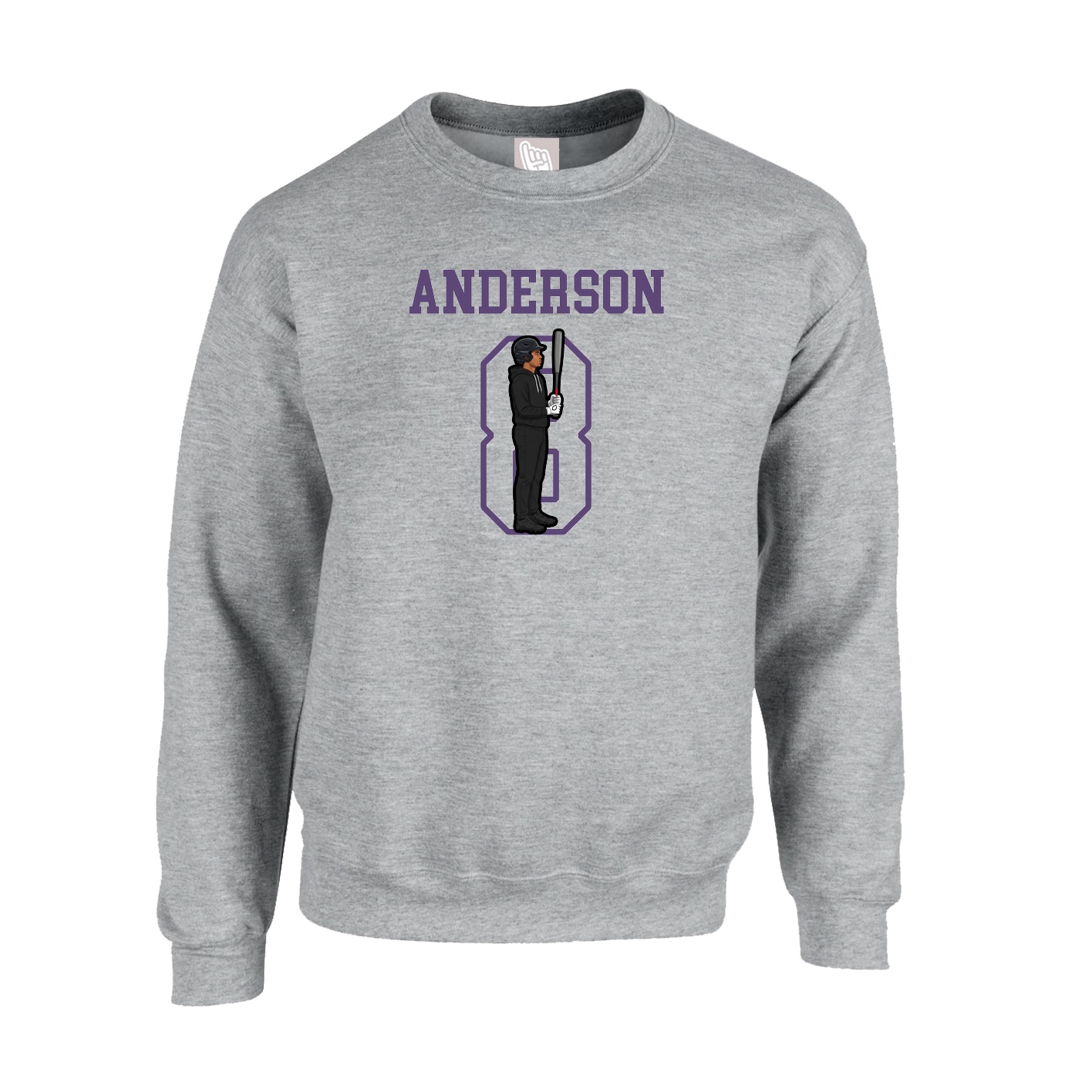 Fleece Crew — Shirsey in Grey