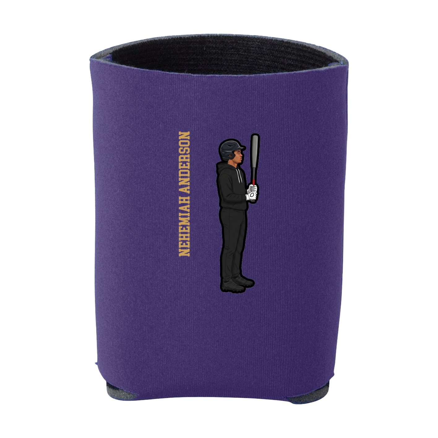 Can Holder — Name Vertical in Purple