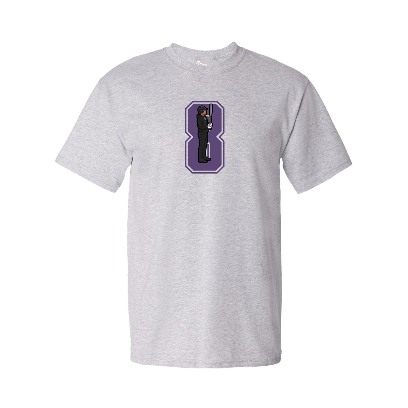 Youth Tee — Number in Grey