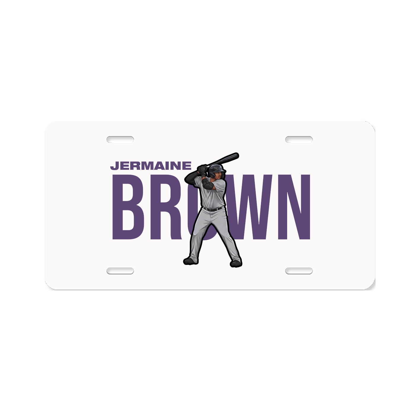 License Plate — Player Name in Classic