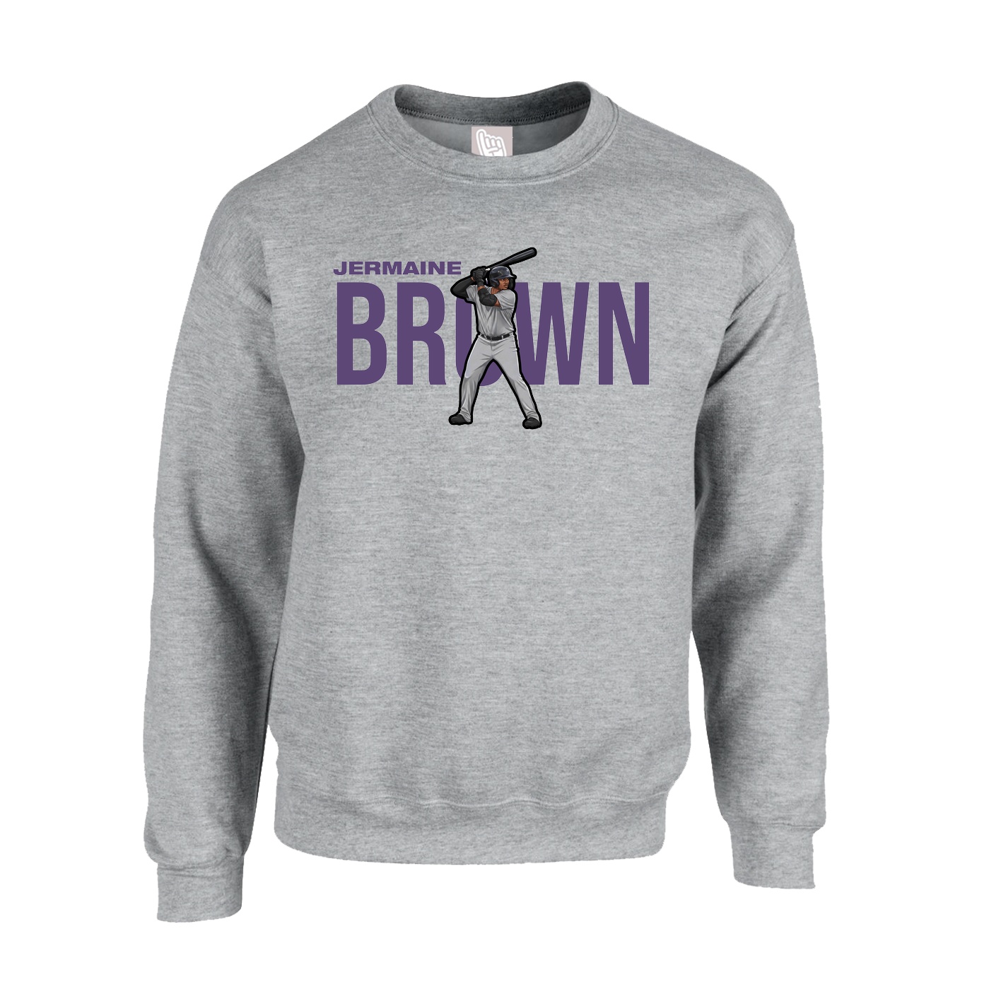 Fleece Crew — Player Name in Grey