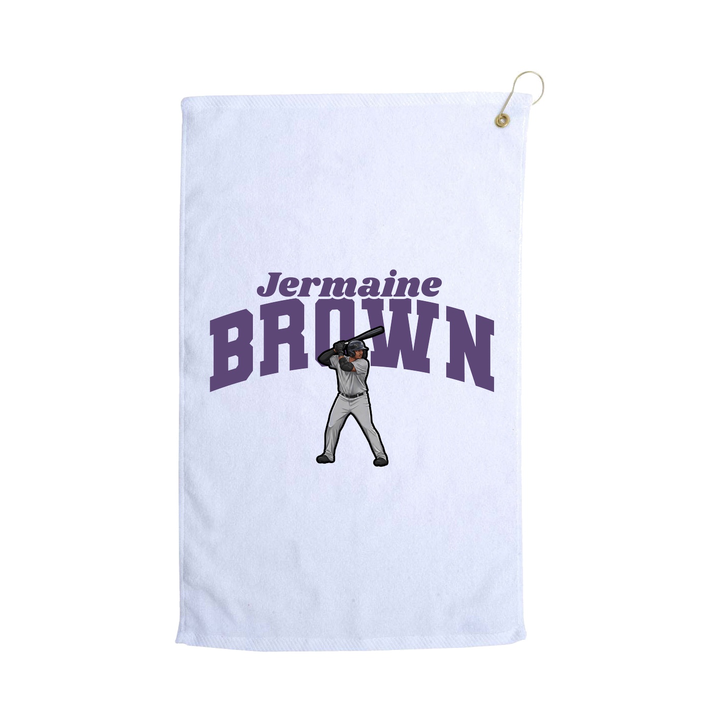 Golf Towel — Signature Arch in White