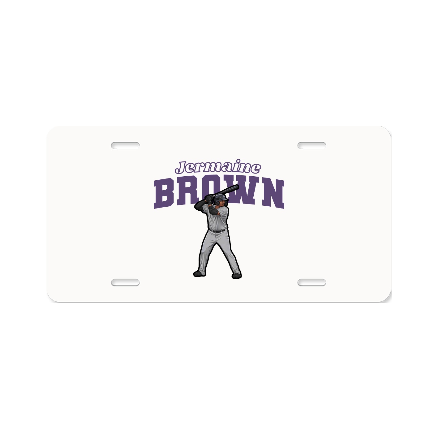 License Plate — Name Arch in Classic