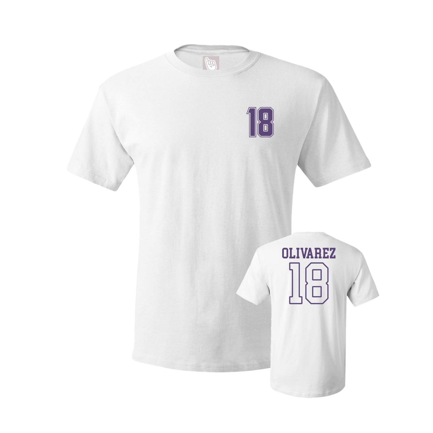 Youth Tee — Chest Back in White