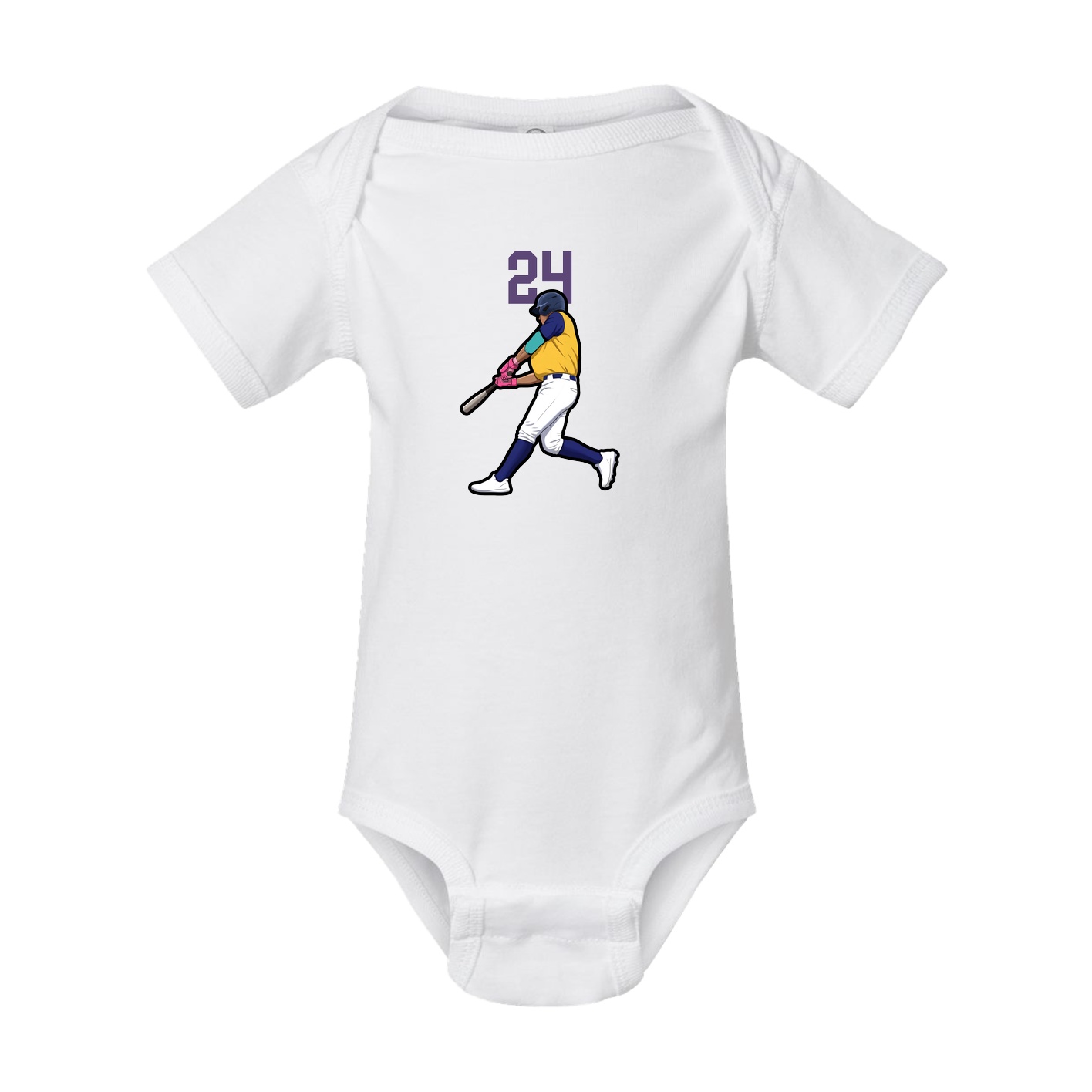 Baby Onesie — Number Top in White