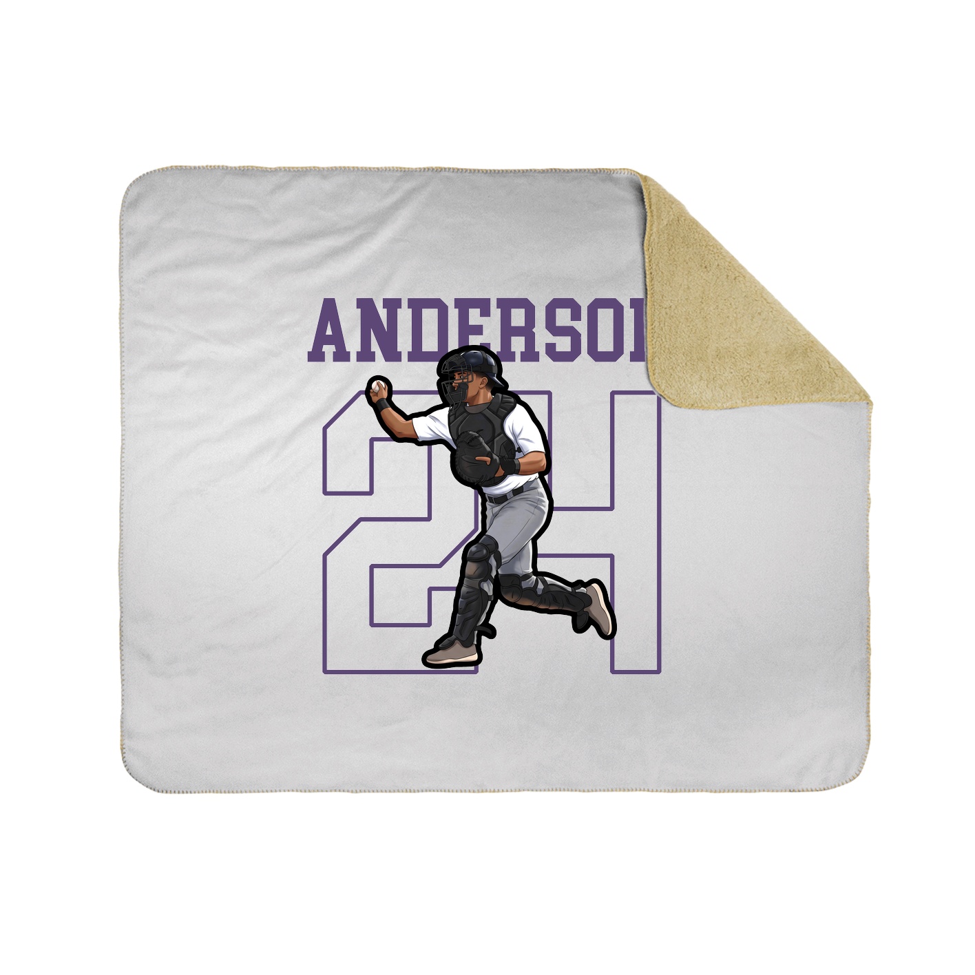 Throw Blanket — Shirsey in White