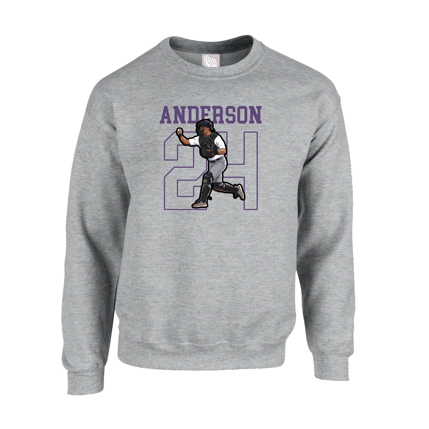 Fleece Crew — Shirsey in Grey