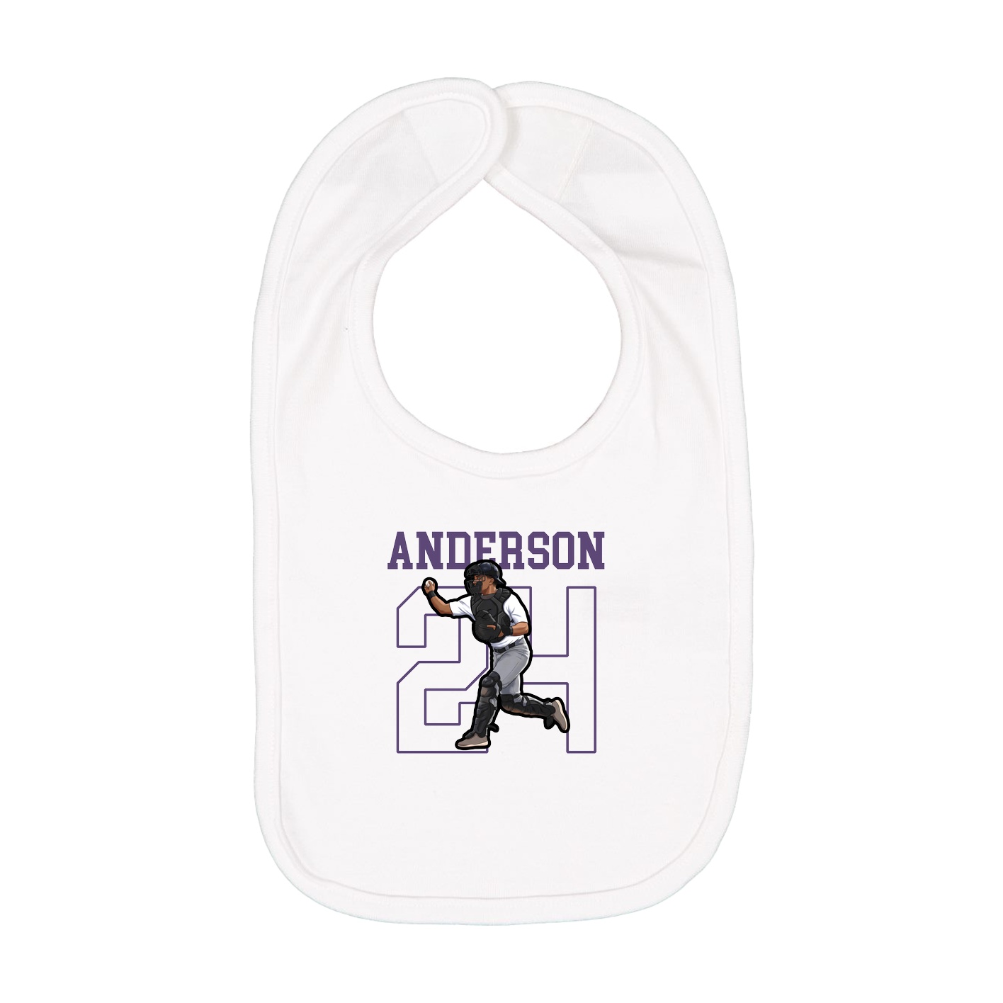 Infant Bib — Shirsey in White