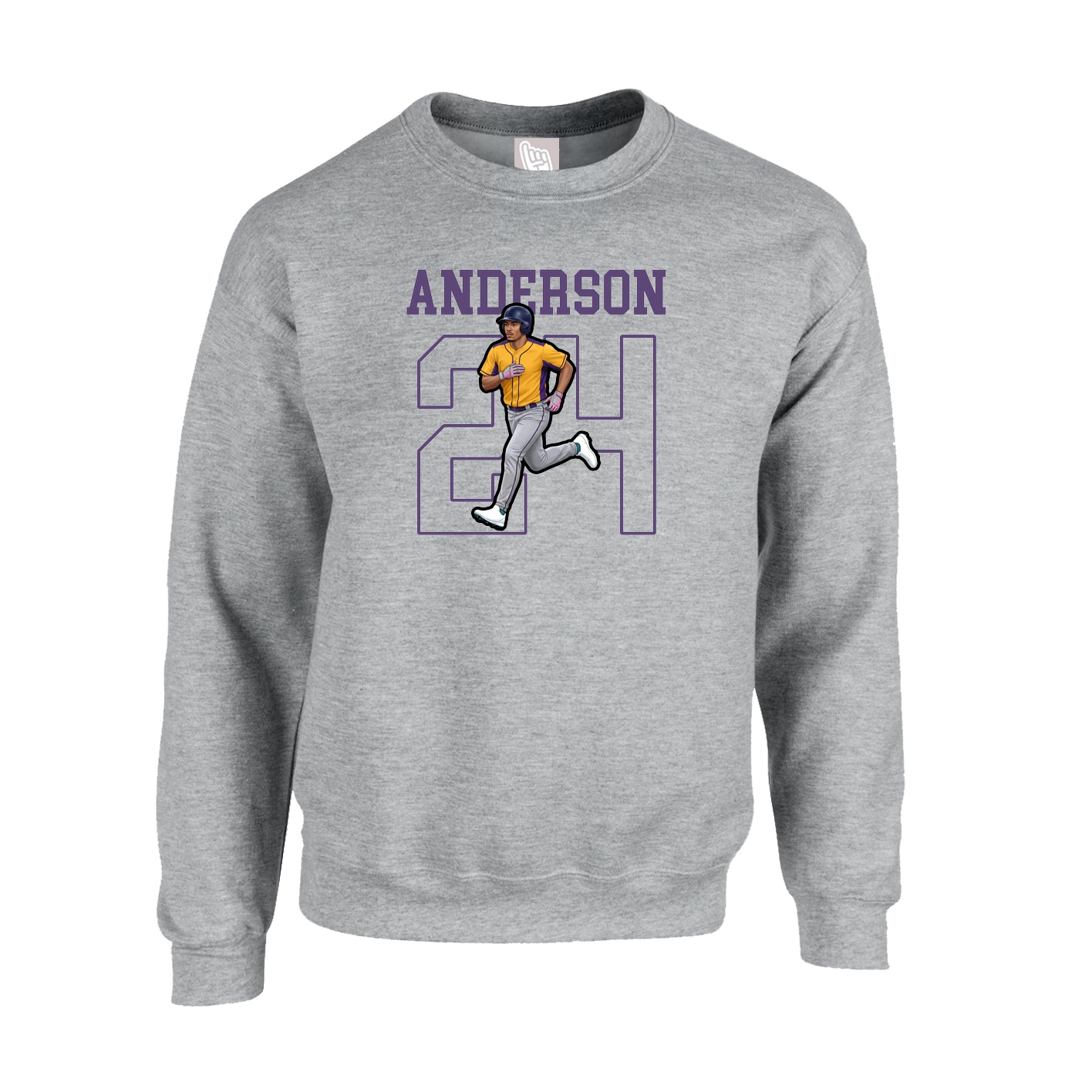 Fleece Crew — Shirsey in Grey