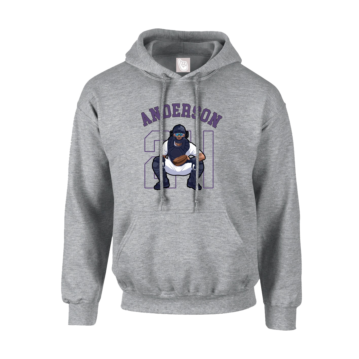 Youth Hoodie — Shirsey Arch in Grey