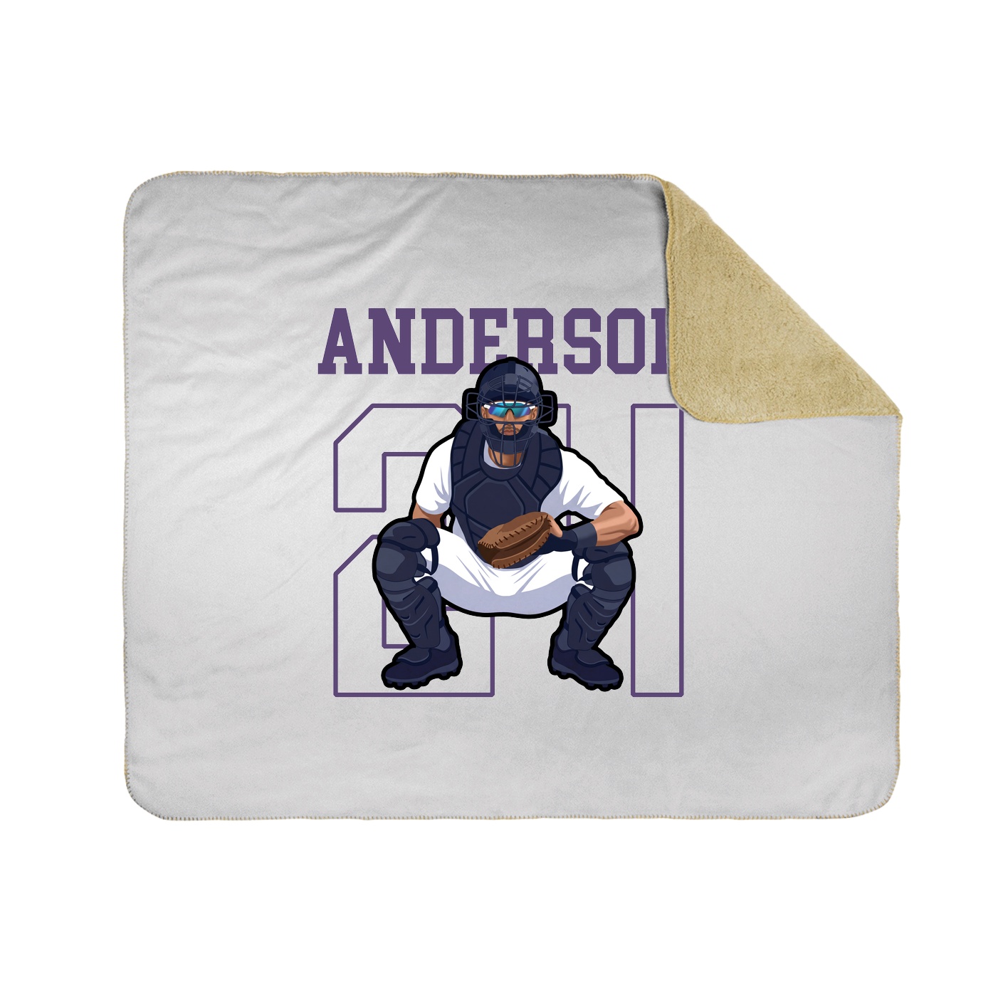 Throw Blanket — Shirsey in White