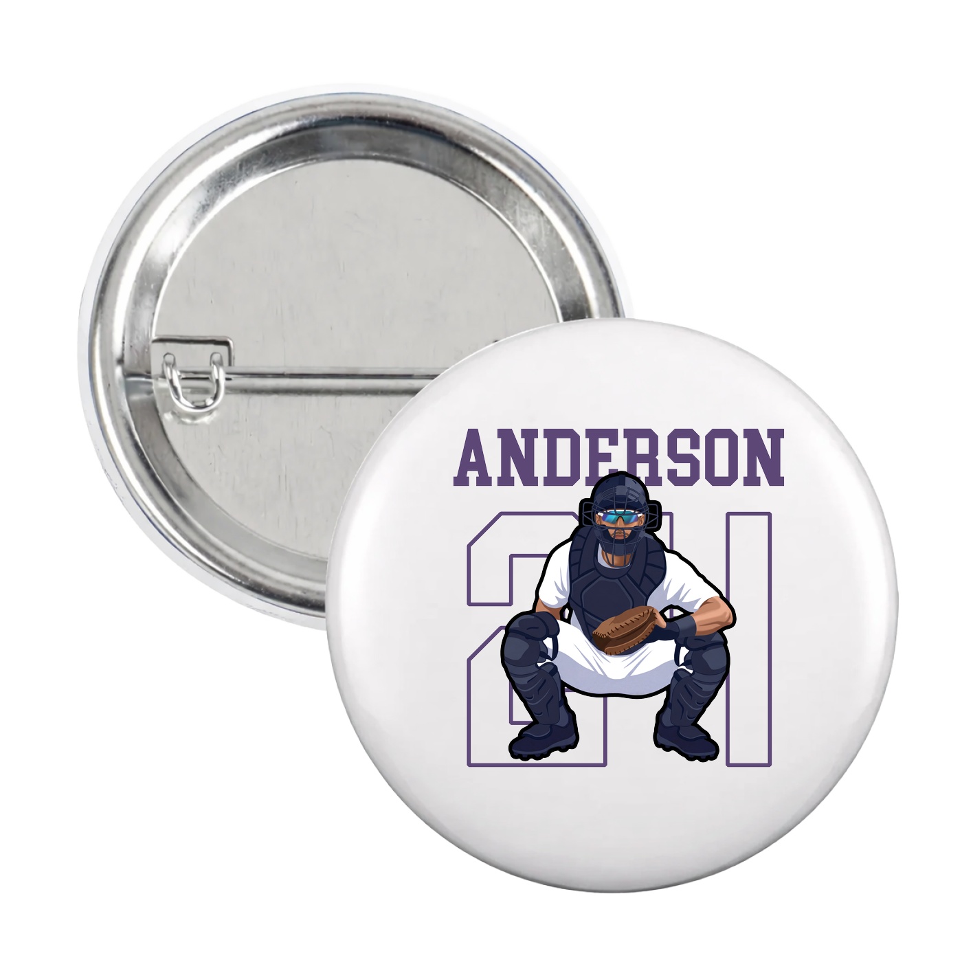 Game Day Button — Shirsey in White