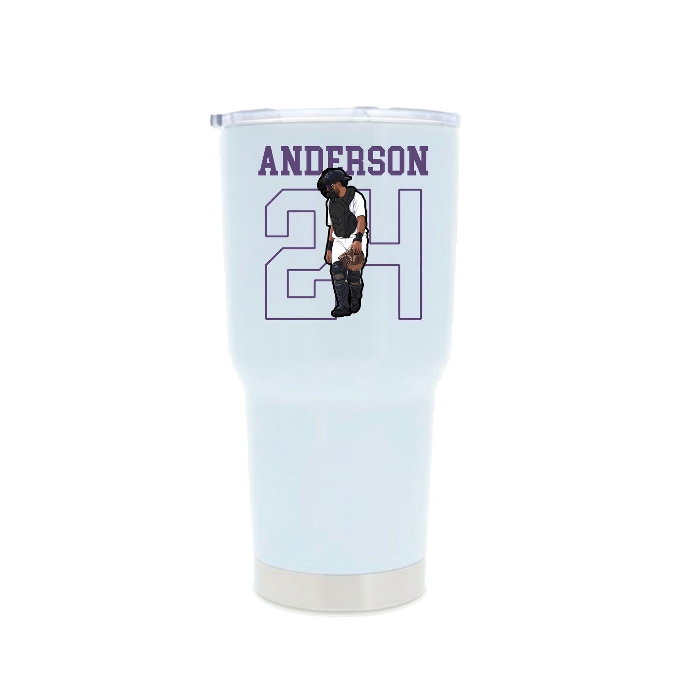 30oz Stainless Steel Tumbler — Shirsey in White