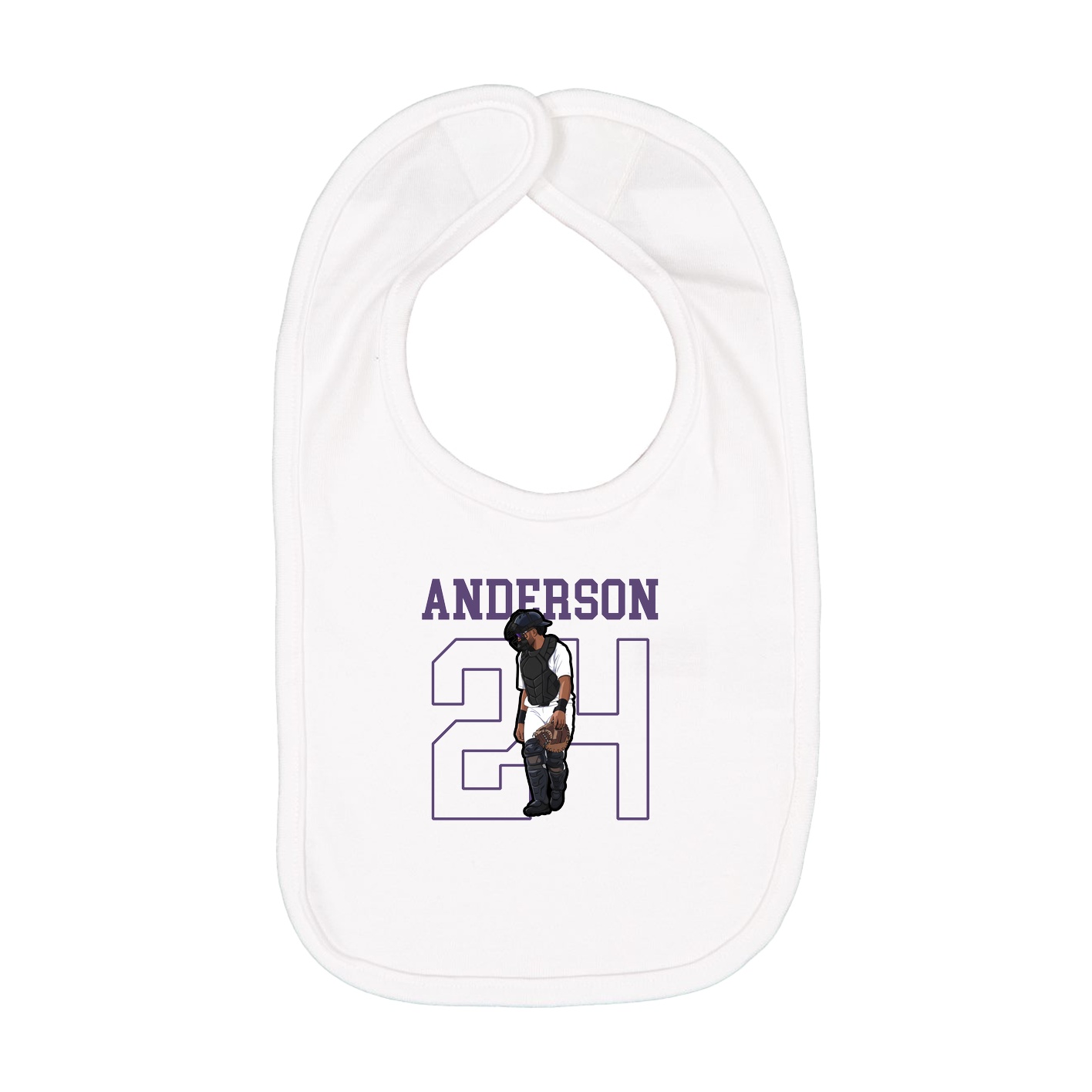 Infant Bib — Shirsey in White