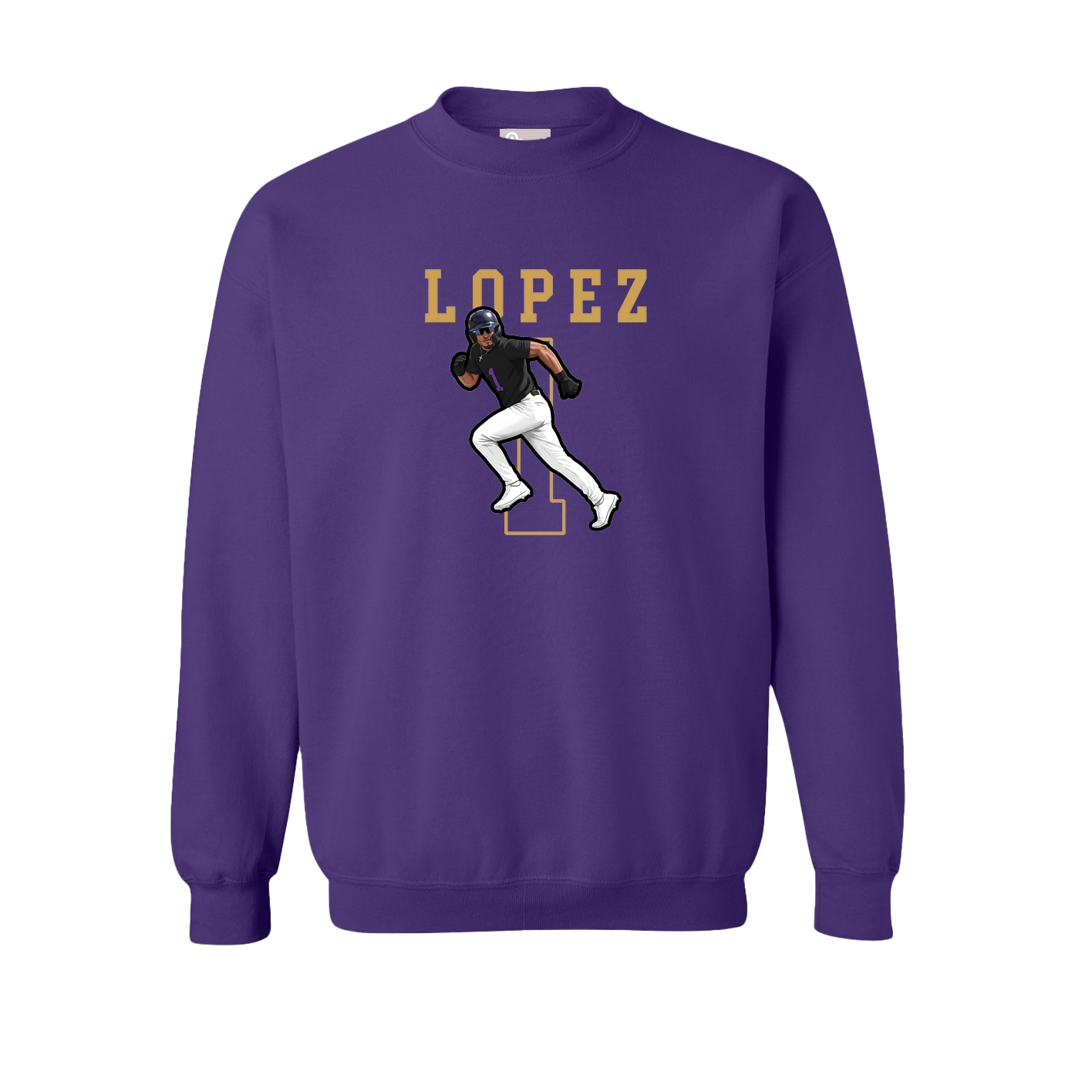 Fleece Crew — Shirsey in Purple