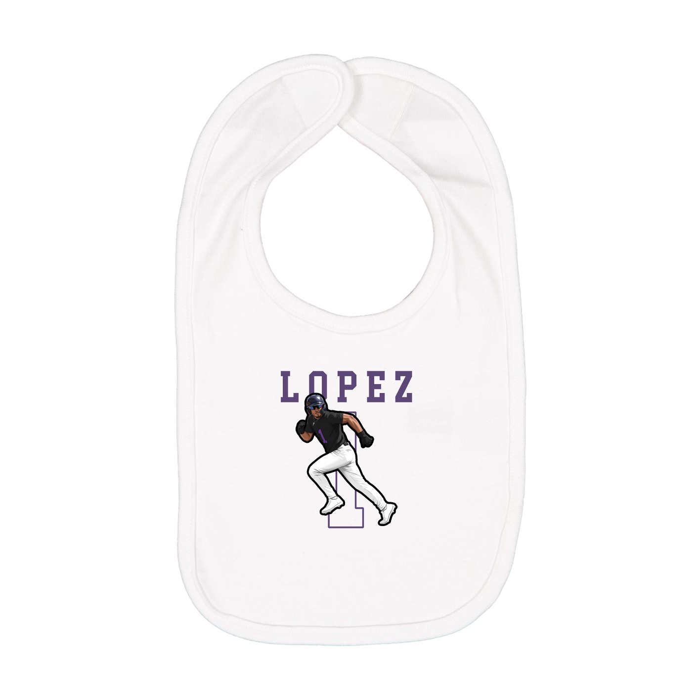 Infant Bib — Shirsey in White