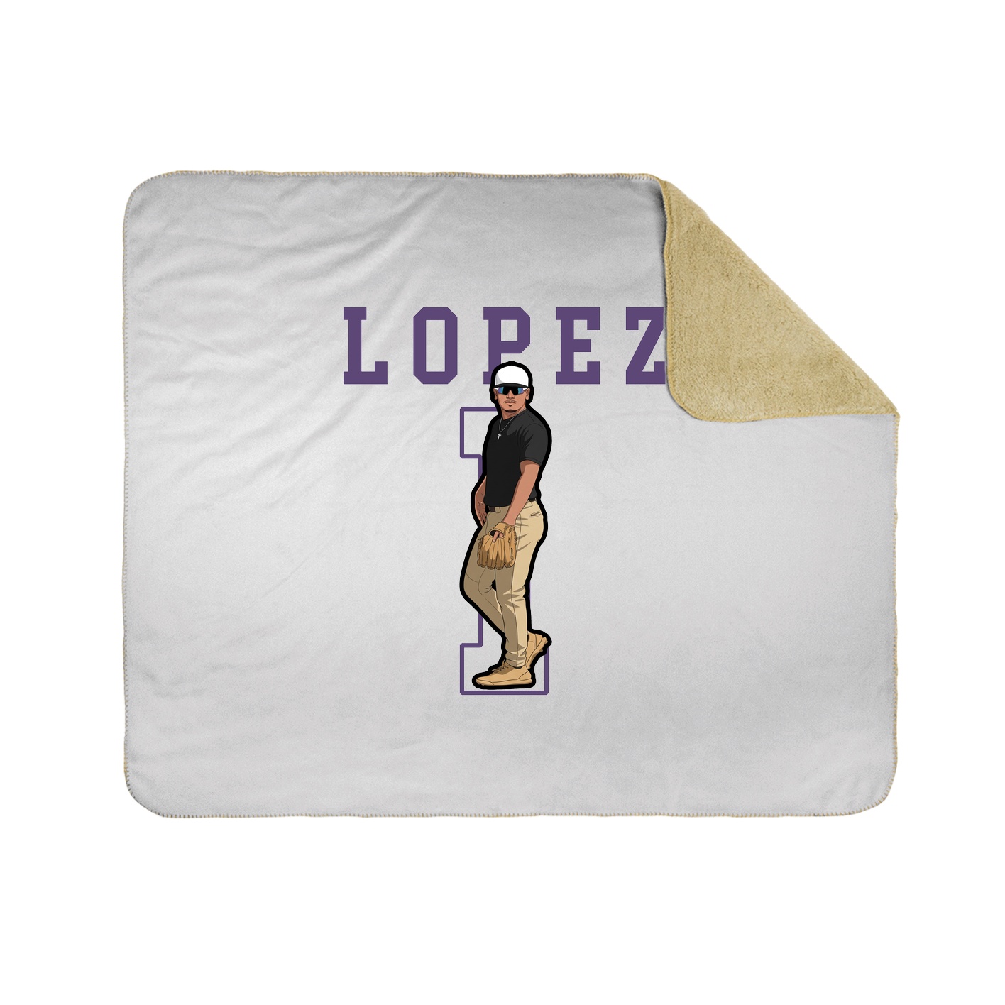 Throw Blanket — Shirsey in White
