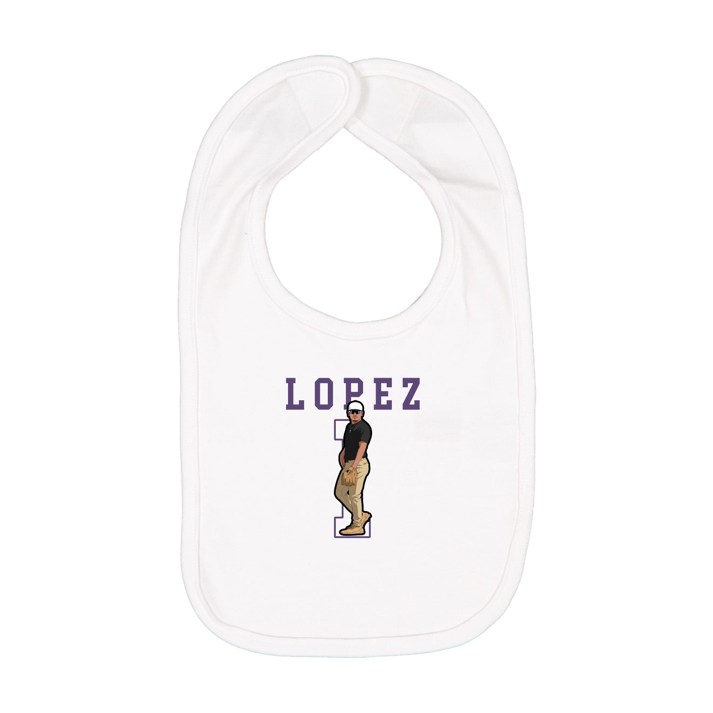 Infant Bib — Shirsey in White