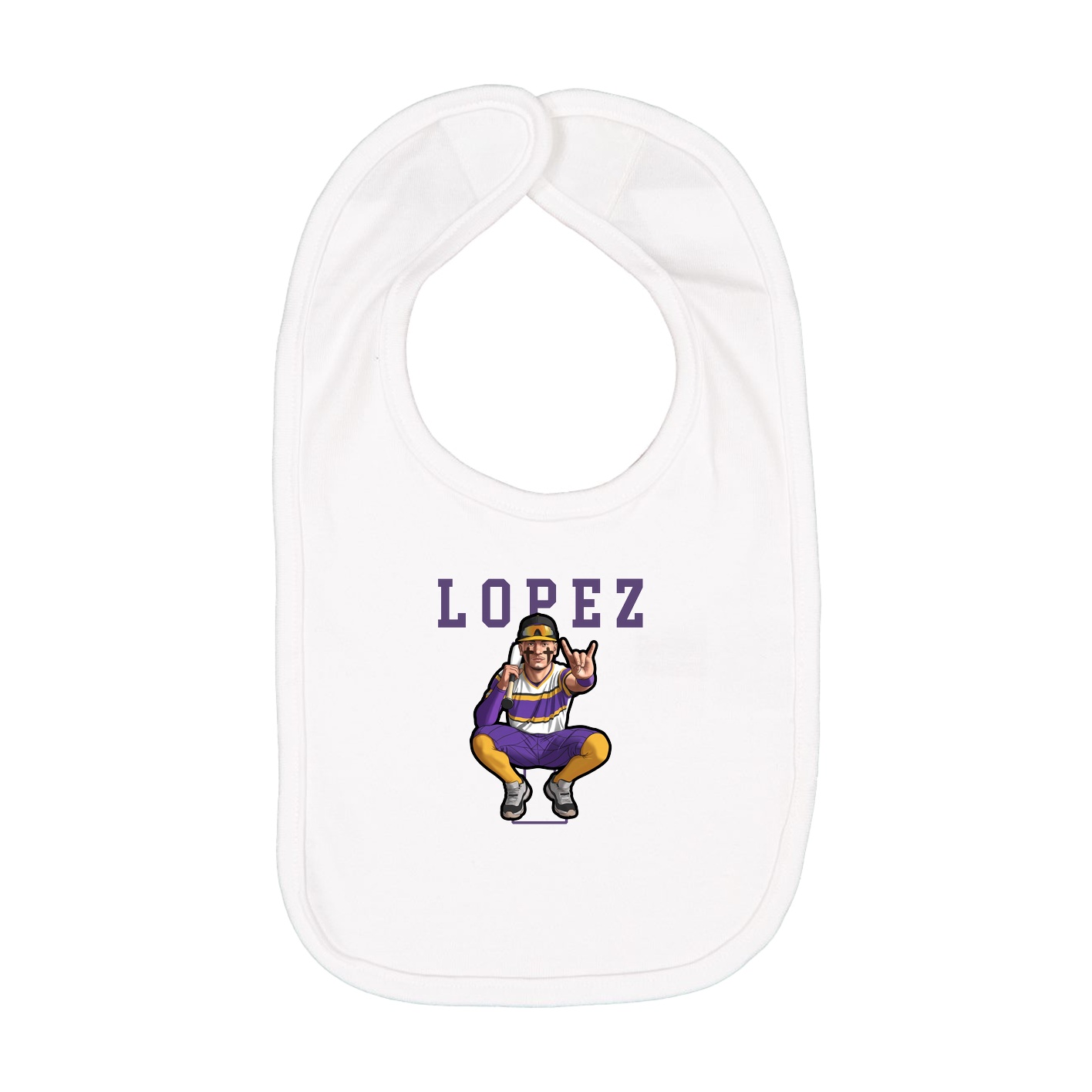 Infant Bib — Shirsey in White