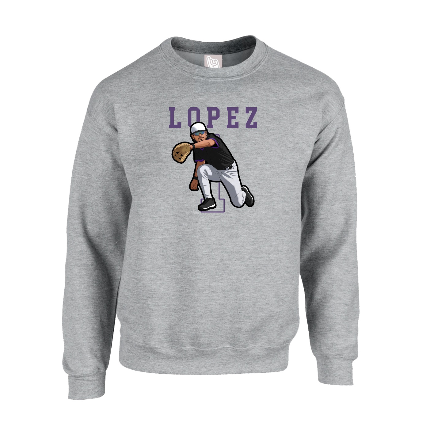 Fleece Crew — Shirsey in Grey