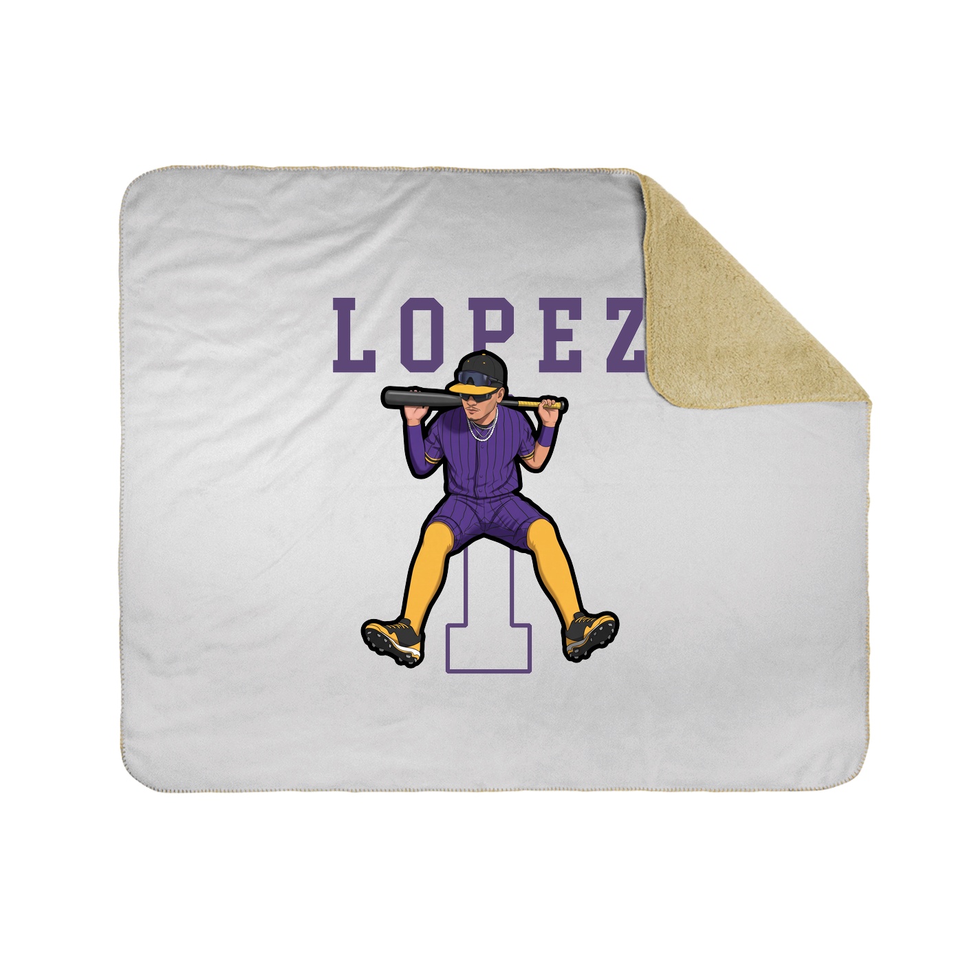 50x60 Sherpa Lined Throw Blanket