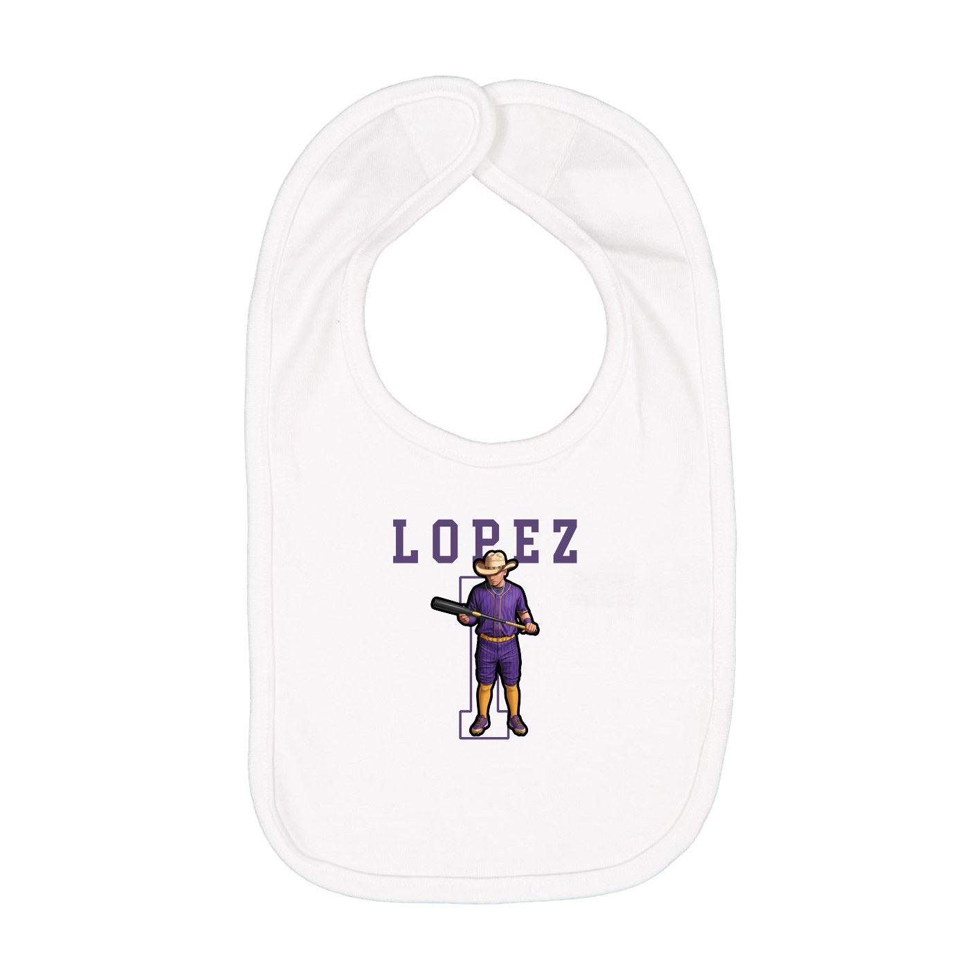 Infant Bib — Shirsey in White