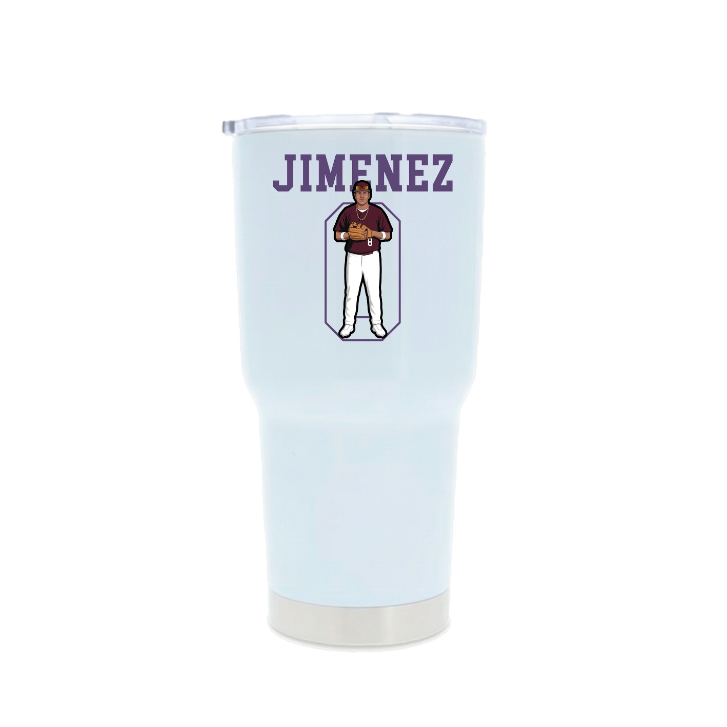 30oz Stainless Steel Tumbler — Shirsey in White