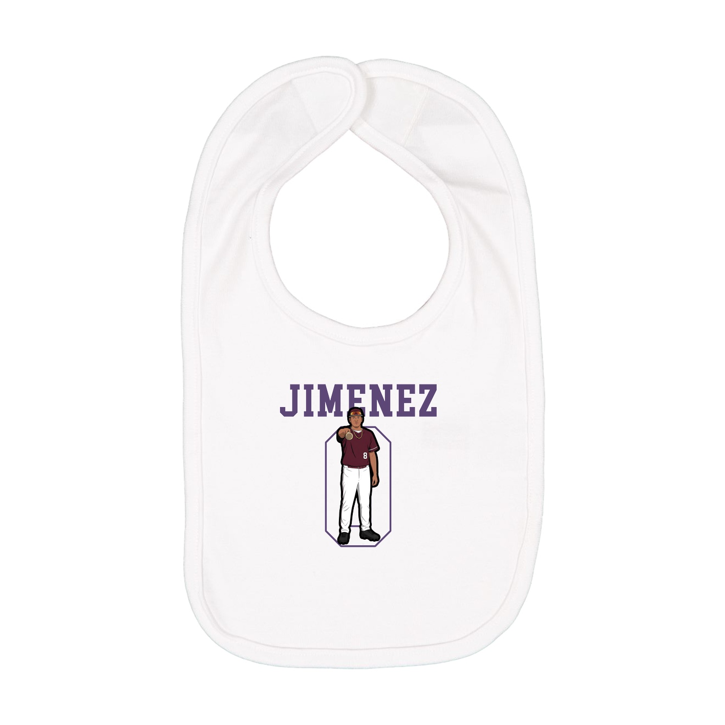 Infant Bib — Shirsey in White