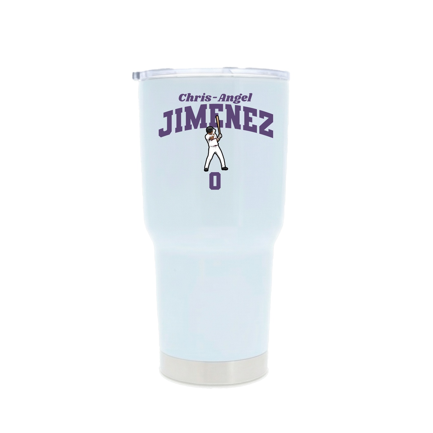 30oz Stainless Steel Tumbler — Signature Arch in White