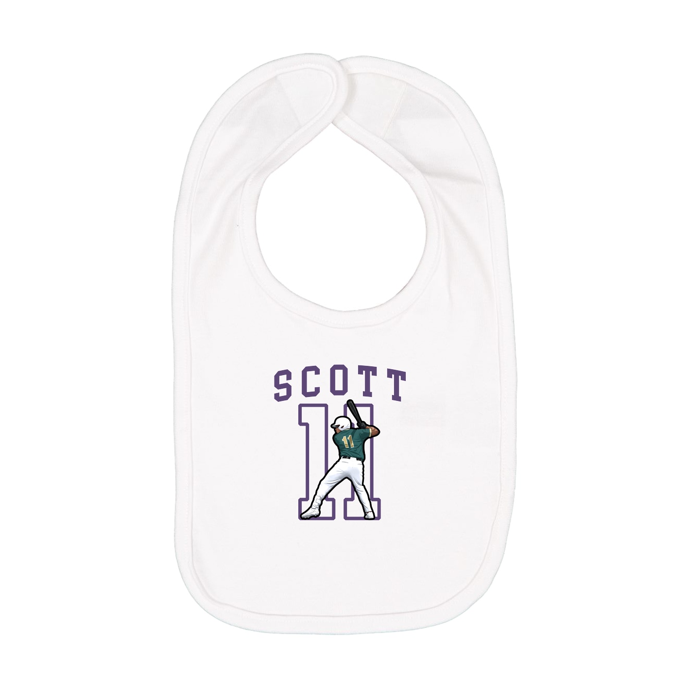 Infant Bib — Shirsey in White