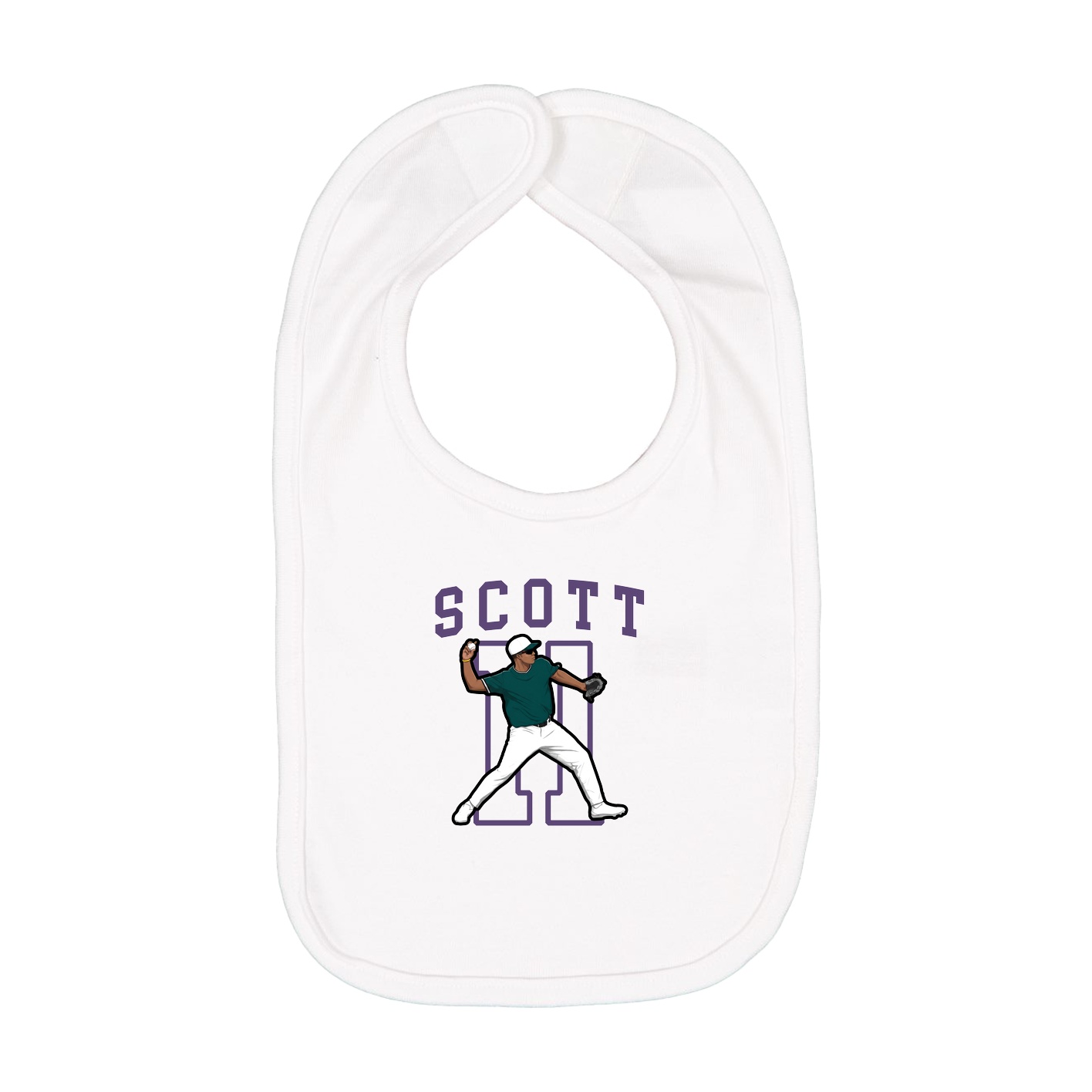 Infant Bib — Shirsey in White