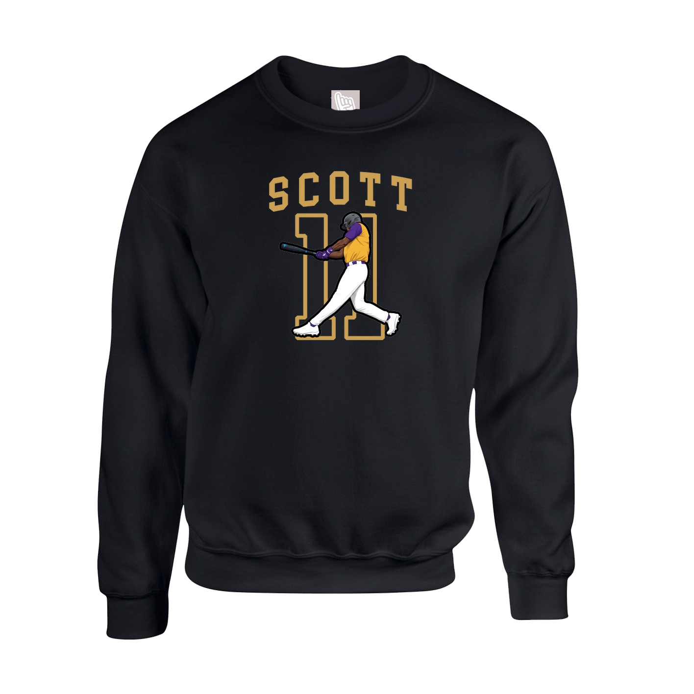 Fleece Crew — Shirsey in Black