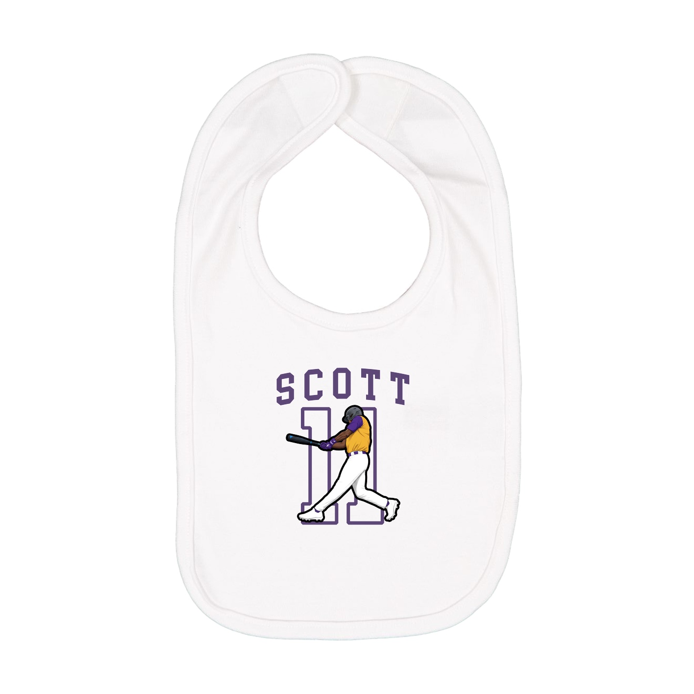 Infant Bib — Shirsey in White