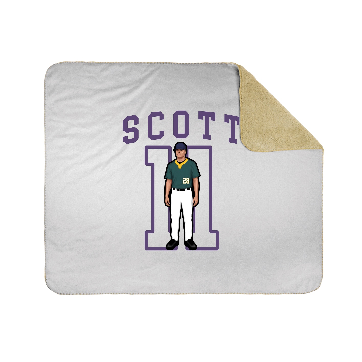 Throw Blanket — Shirsey in White