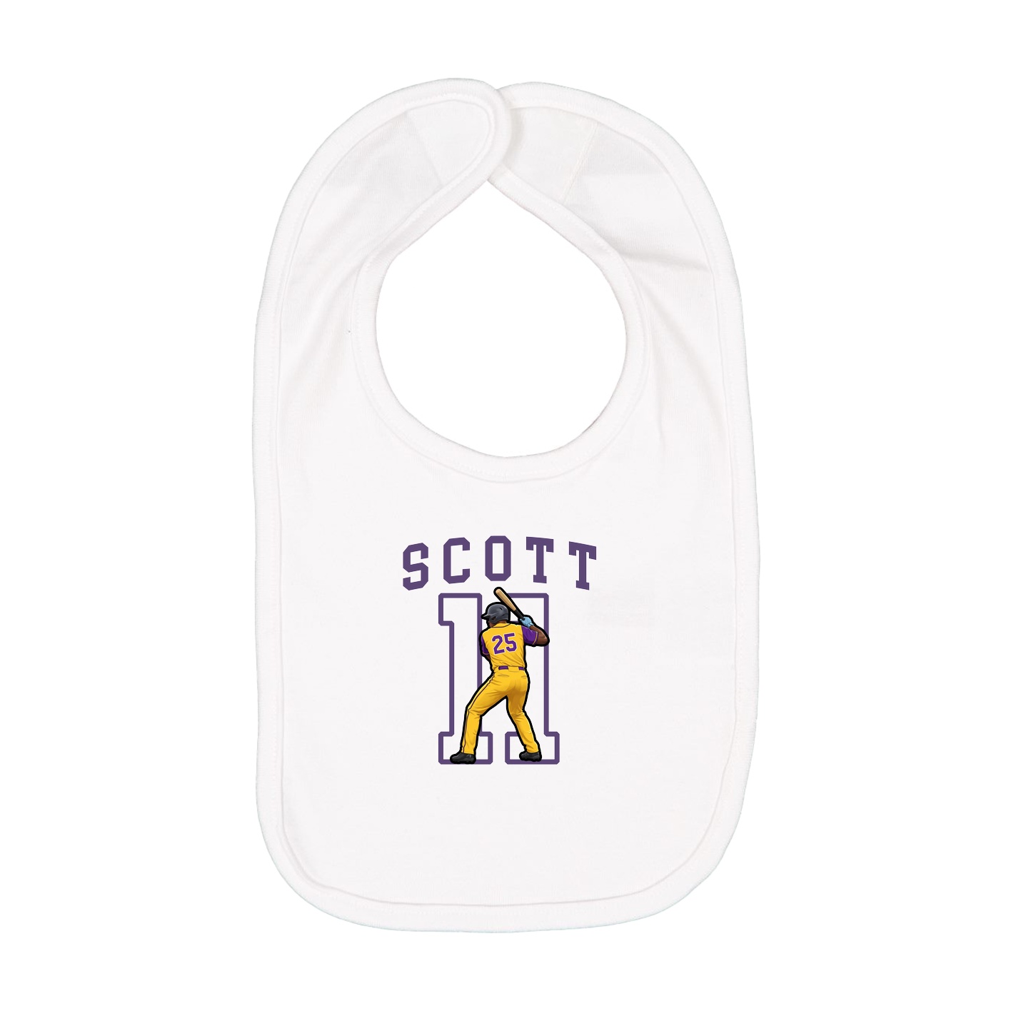 Infant Bib — Shirsey in White