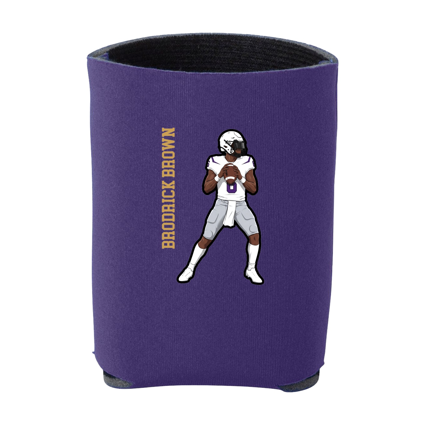 Can Holder — Name Vertical in Purple