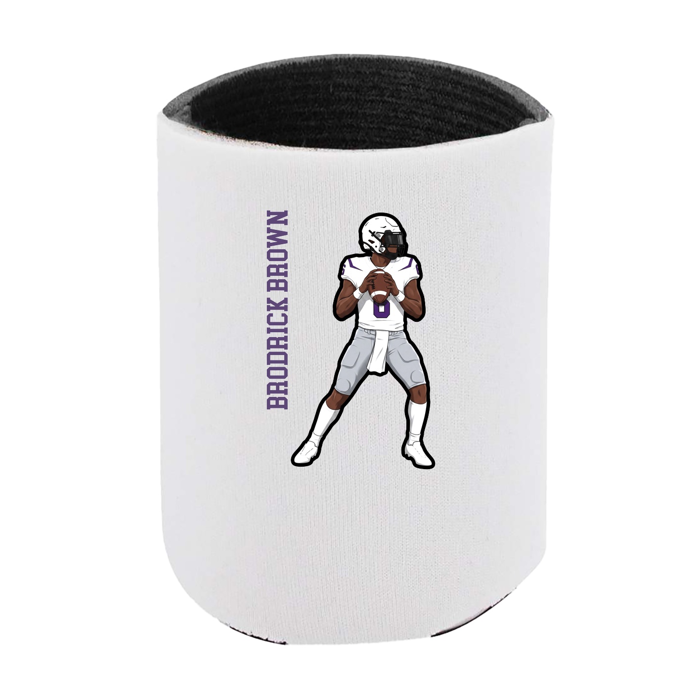 Can Holder — Name Vertical in White