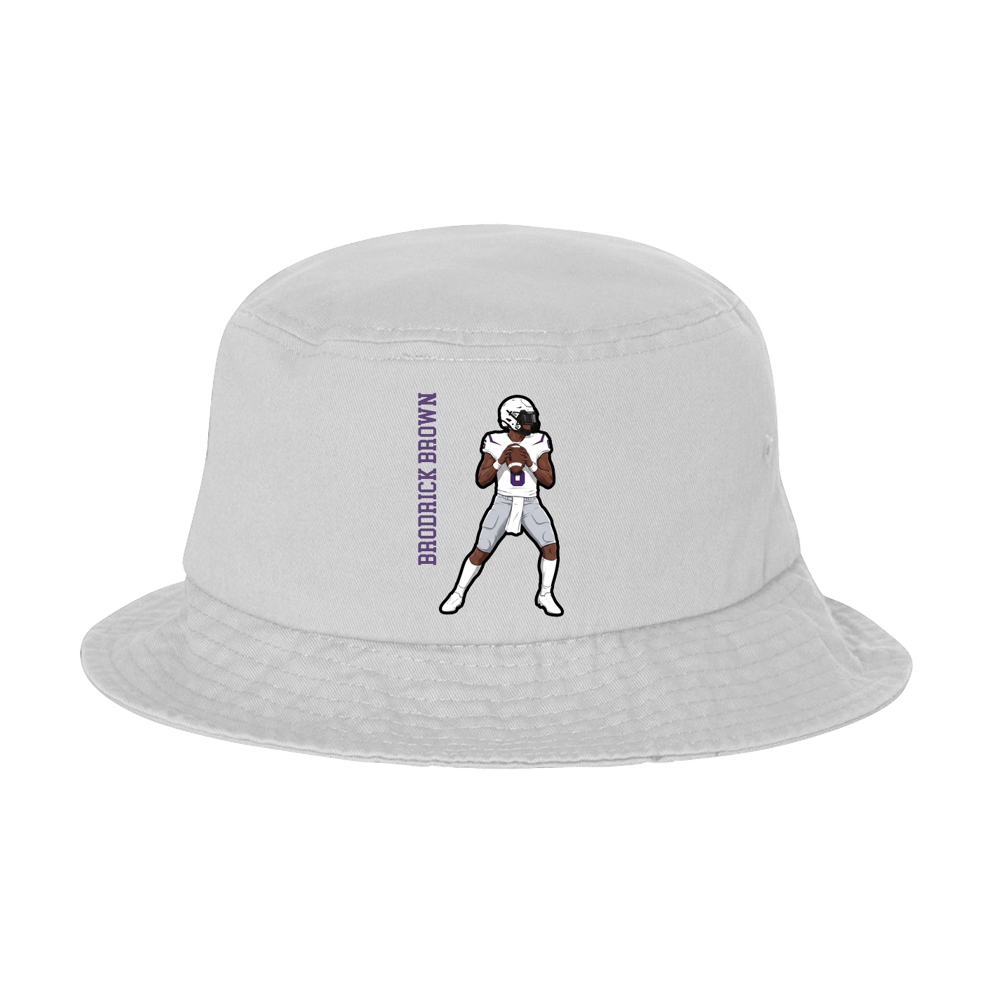 Bucket Cap — Name Vertical in White