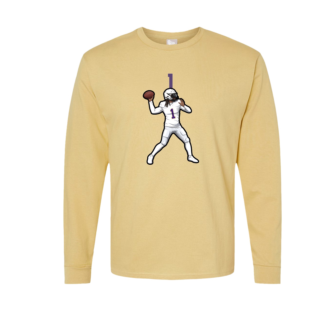 Long Sleeve Tee — Number Top in Vegas Gold