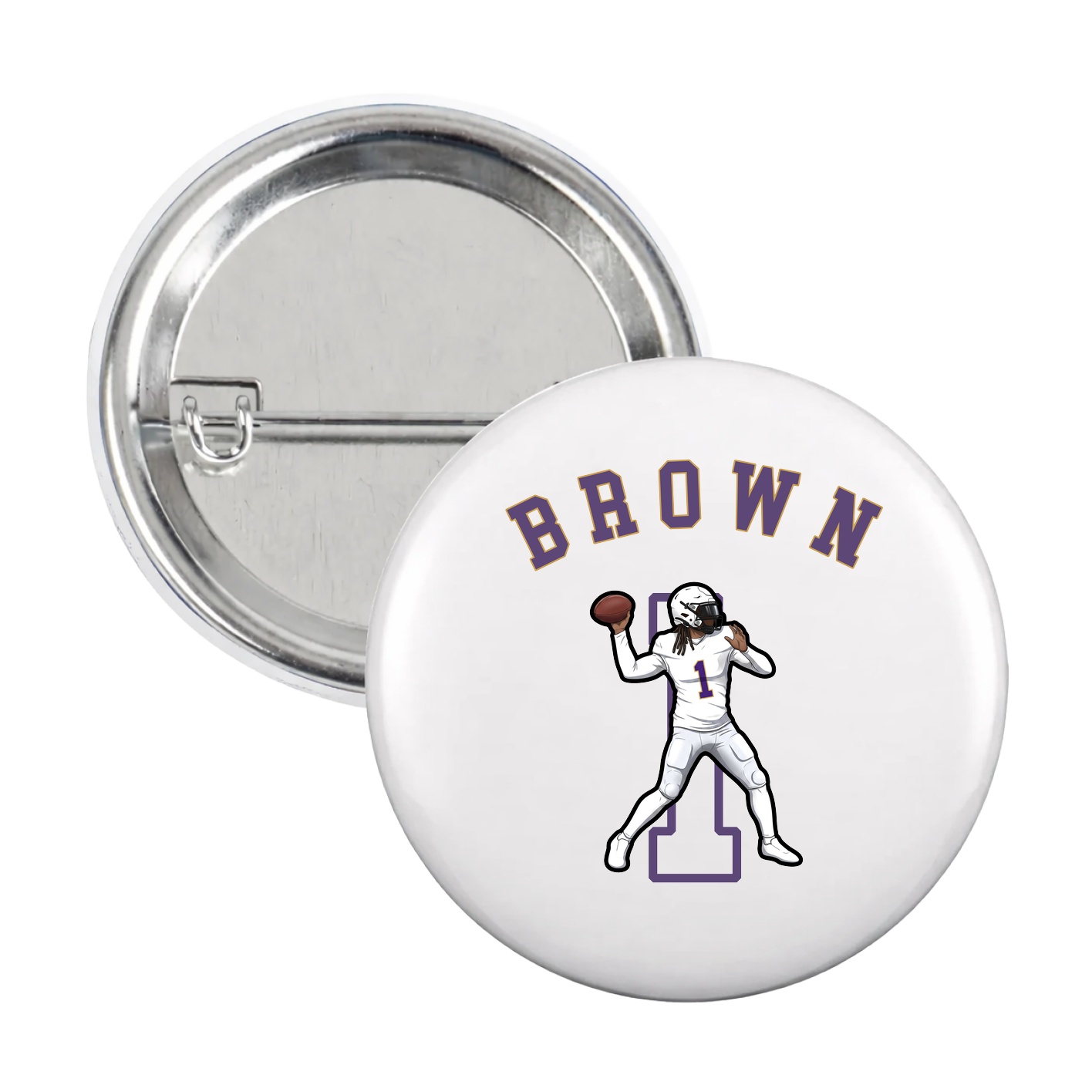 Game Day Button — Shirsey Arch in White