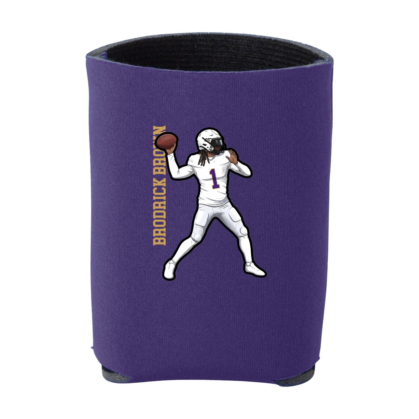 Can Holder — Name Vertical in Purple