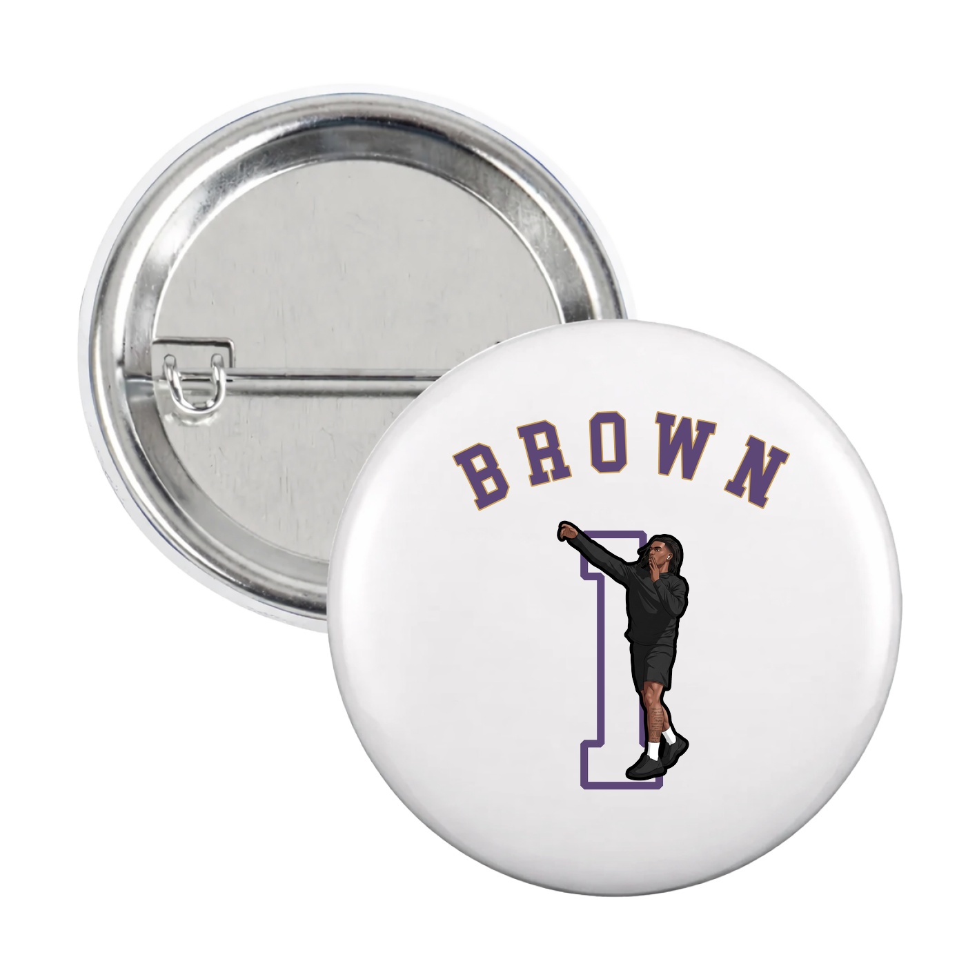 Game Day Button — Shirsey Arch in White