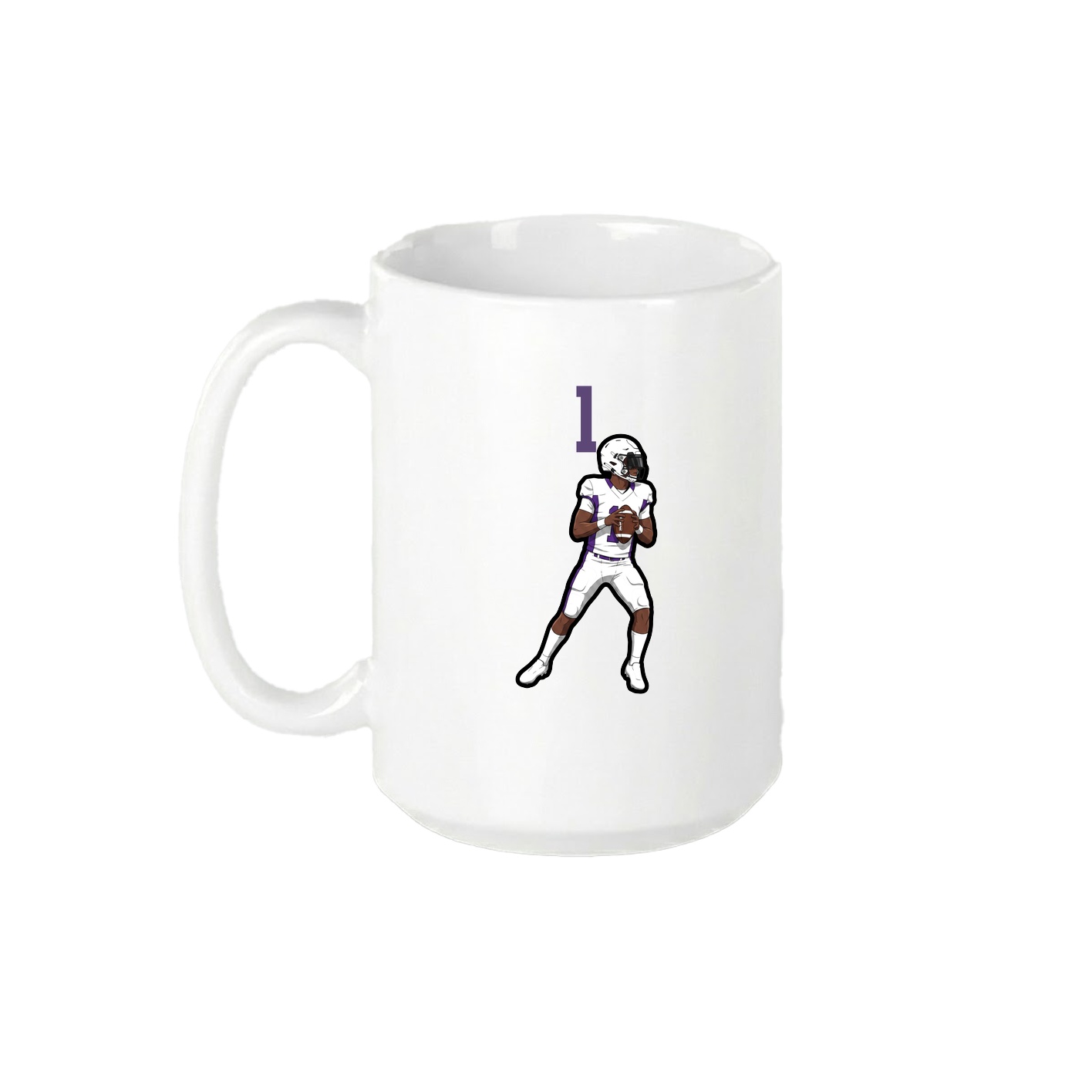 15oz Coffee Mug — Number Top in White