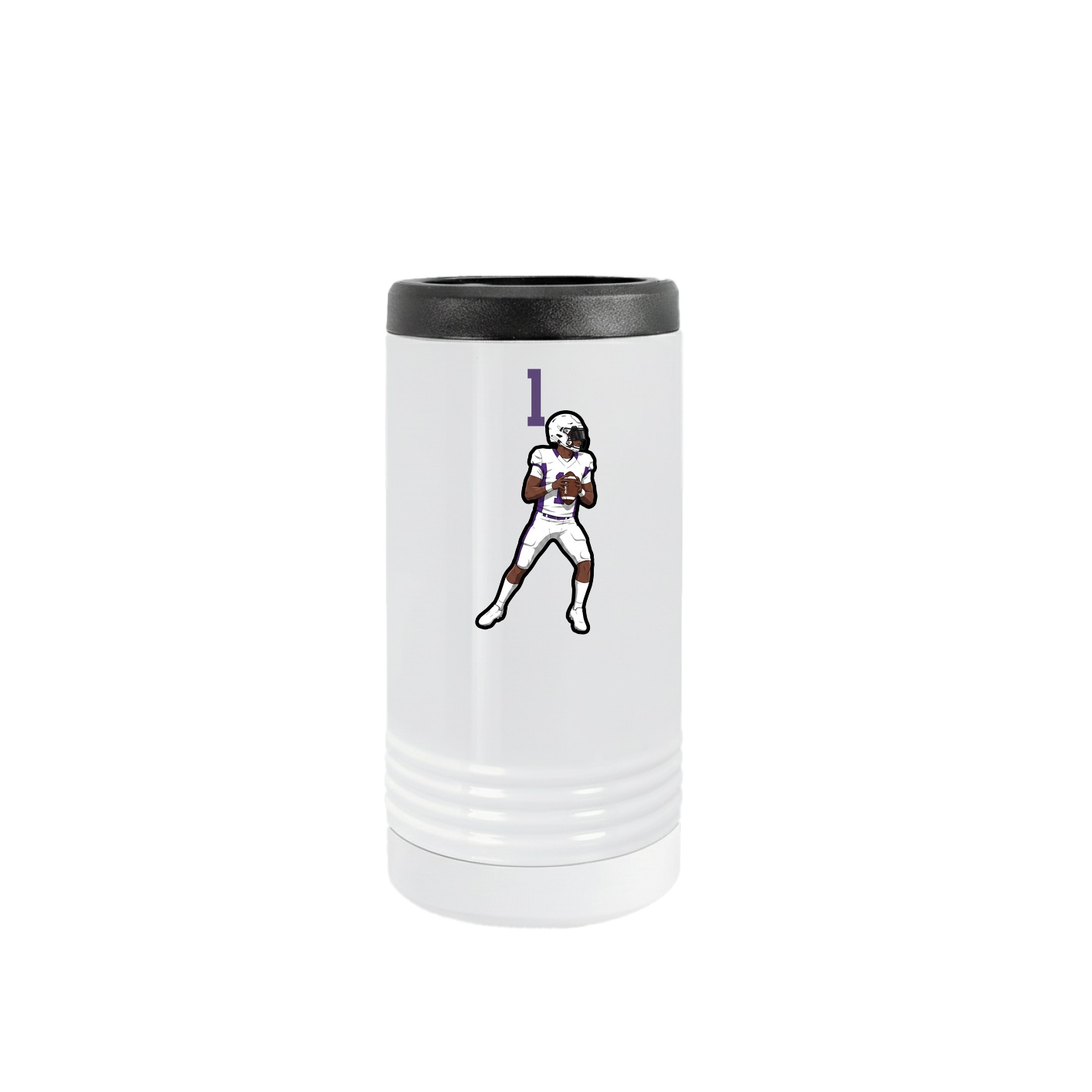 Slim Beverage Holder — Number Top in White