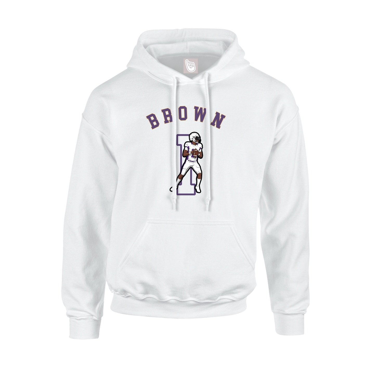 Youth Hoodie — Shirsey Arch in White