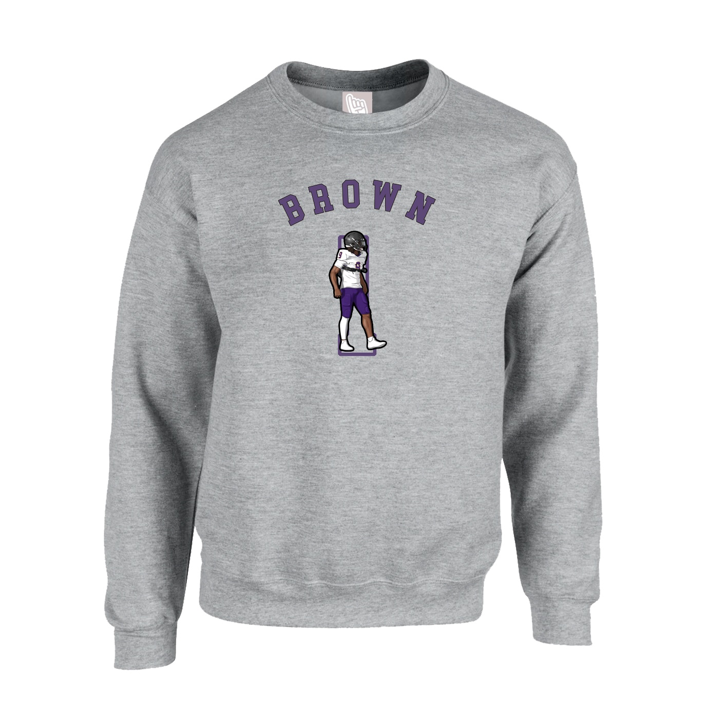 Fleece Crew — Shirsey Arch in Grey