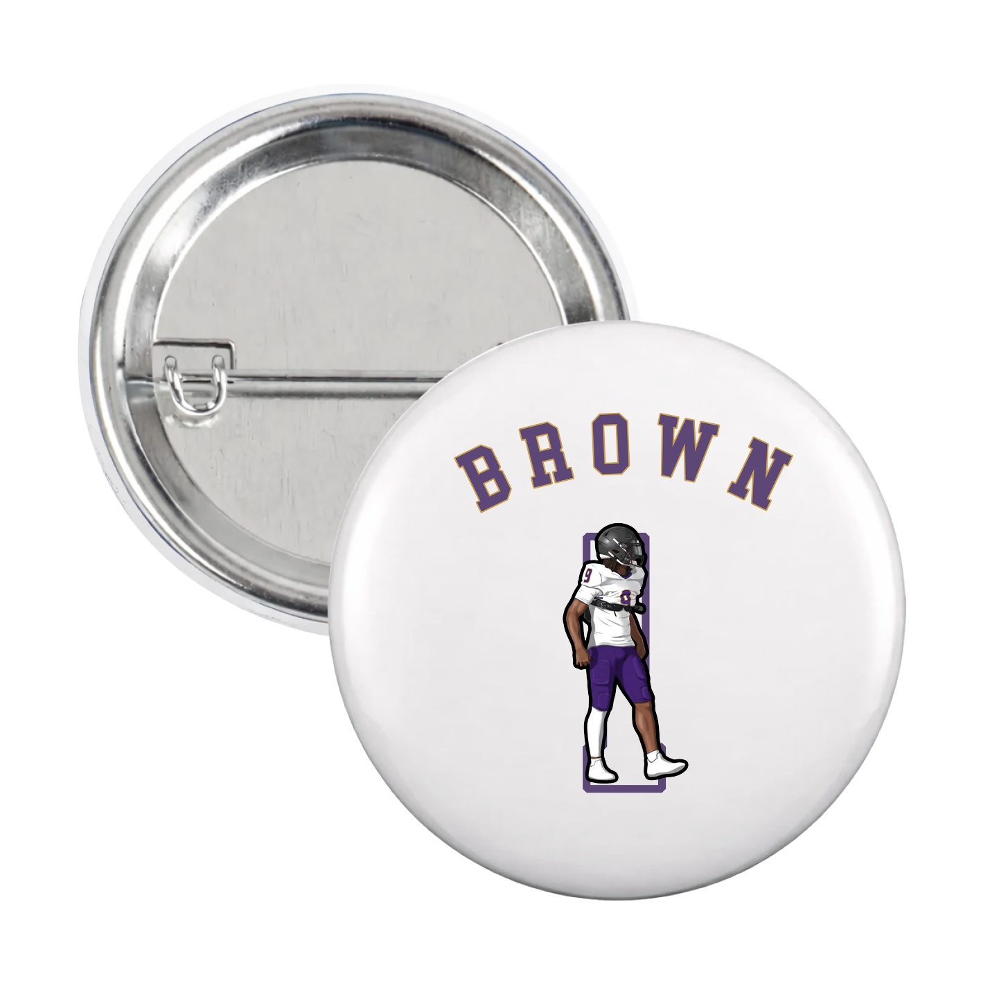 Game Day Button — Shirsey Arch in White