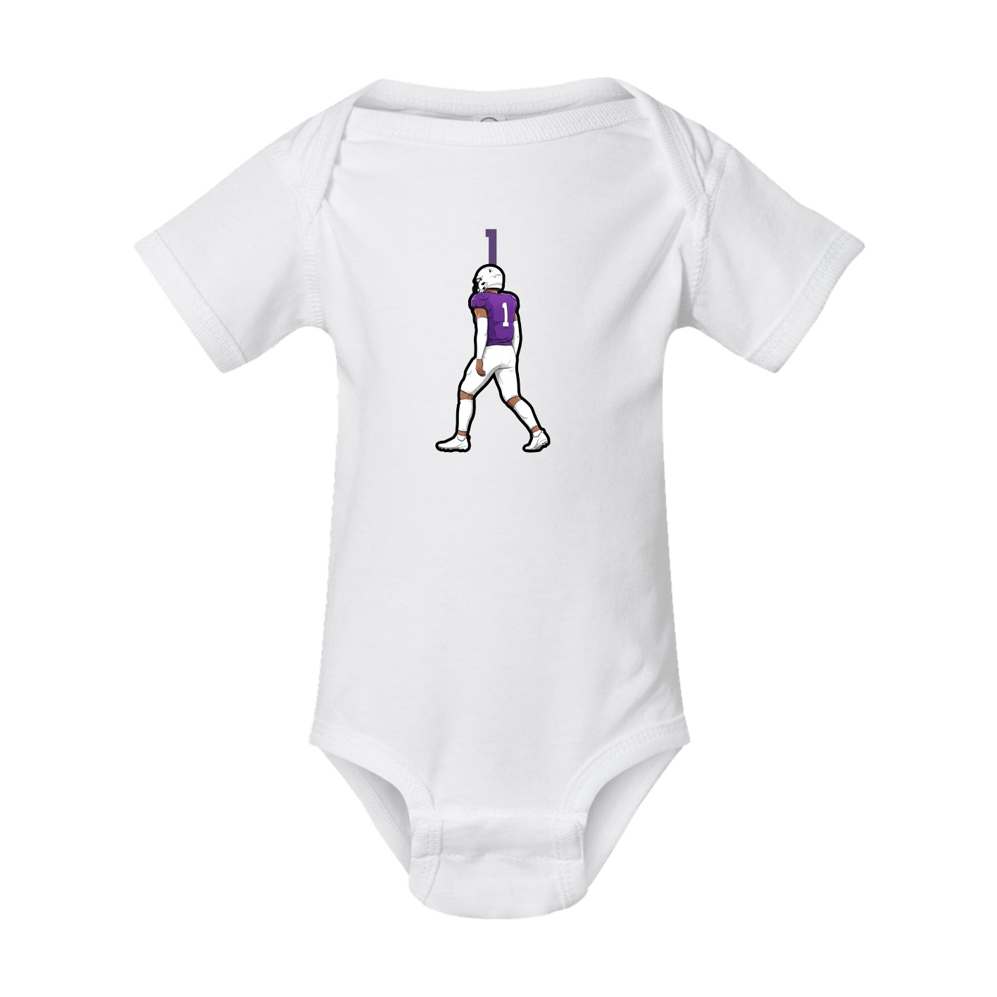 Baby Onesie — Number Top in White