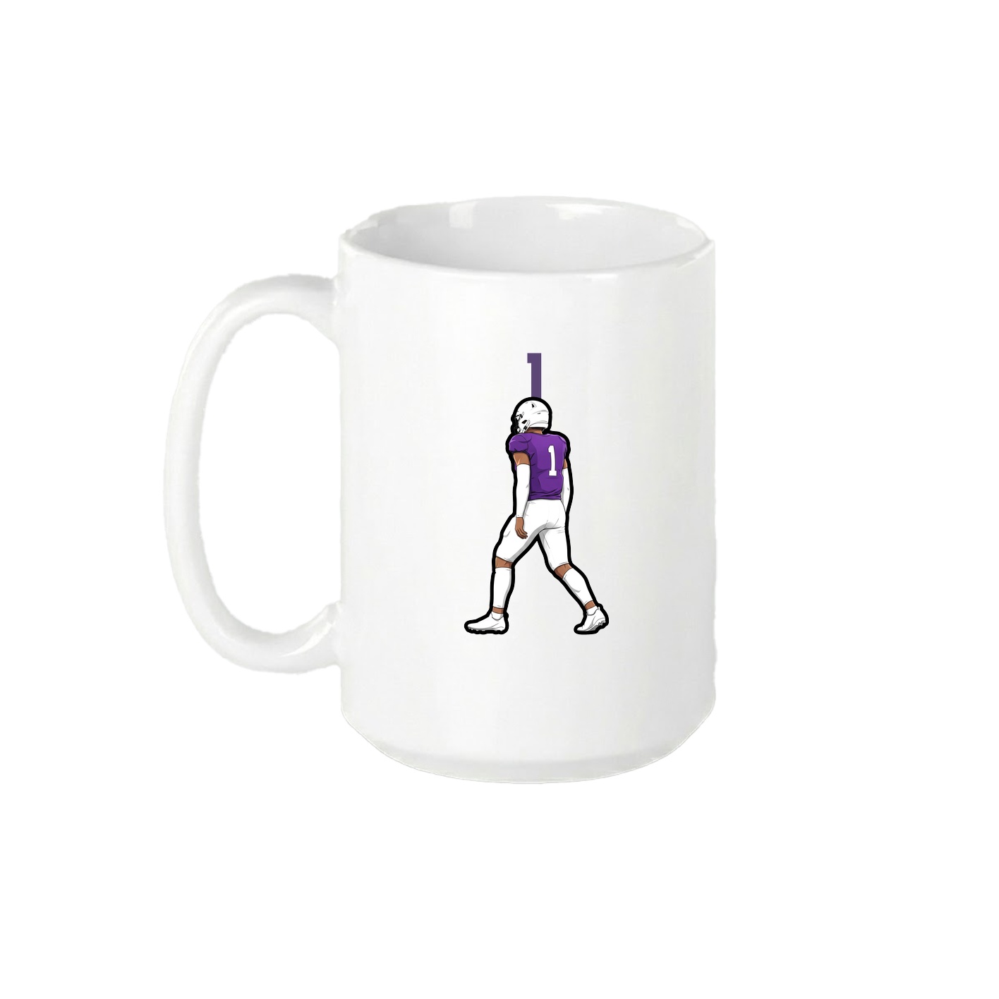 15oz Coffee Mug — Number Top in White